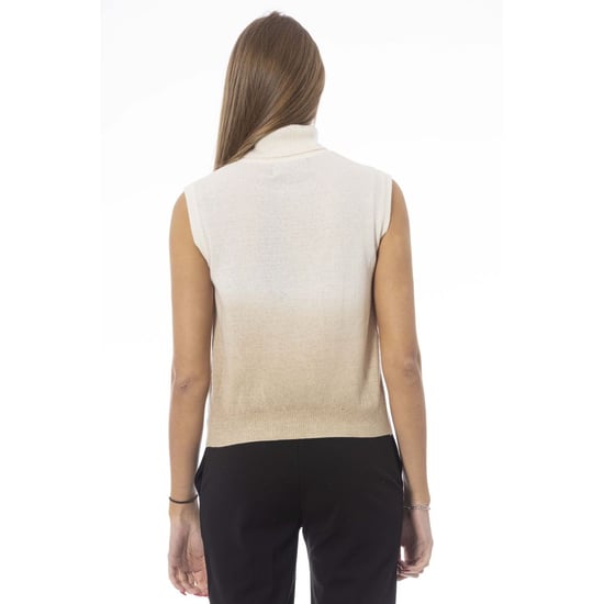 Baldinini Trend White Wool Women Sweater - Image 3