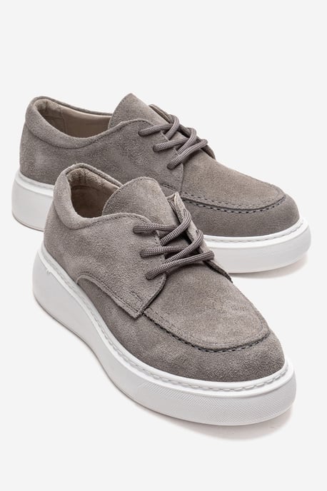 Mareon Leren Veterschoen Sneaker - Image 1