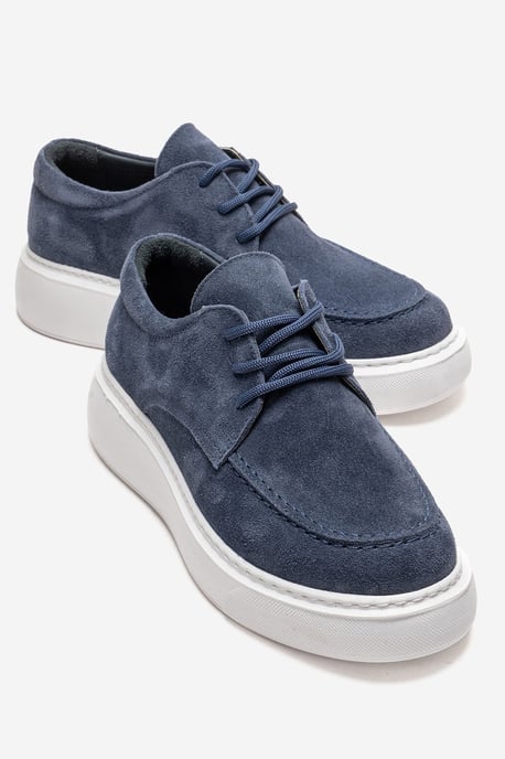 Mareon Leren Veterschoen Sneaker - Image 1