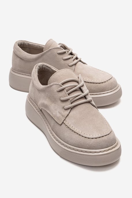 Mareon Leren Veterschoen Sneaker - Image 1