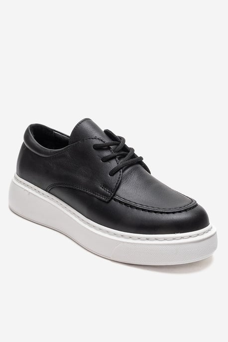 Mareon Leren Veterschoen Sneaker - Image 3