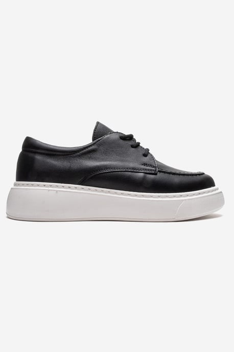 Mareon Leren Veterschoen Sneaker - Image 4