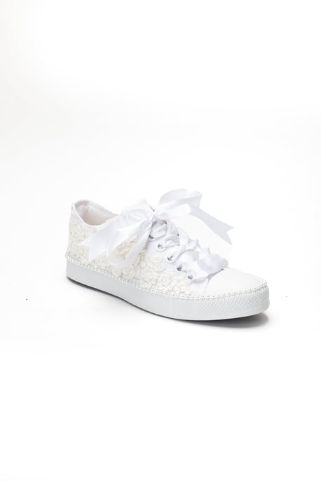 Marvelle Parel Kant Bruids Sneaker - Image 1