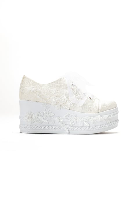Valencia Veter Platform Bruidsneaker - Image 2