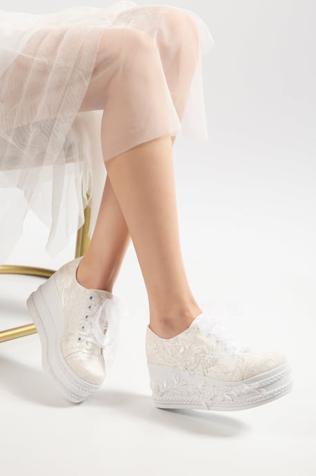 Valencia Veter Platform Bruidsneaker - Image 3