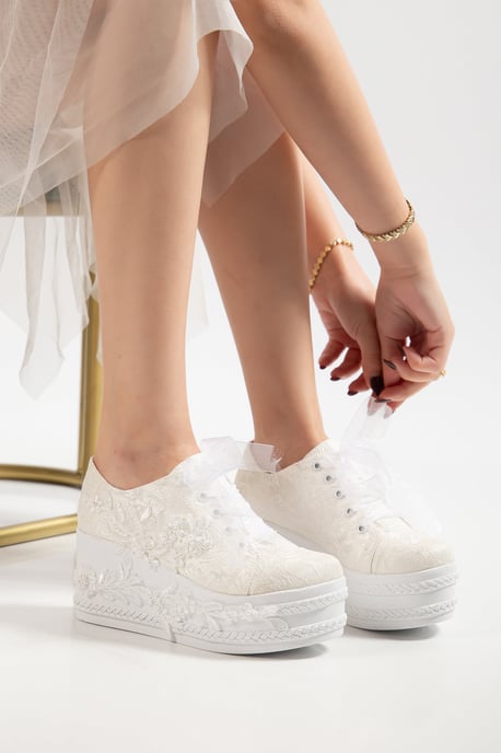 Valencia Veter Platform Bruidsneaker - Image 4