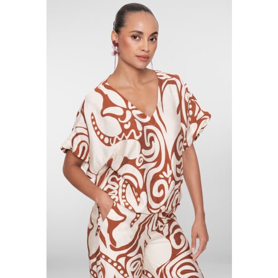 Geisha top bi-color 63435-26 760 /tabacco - Image 3