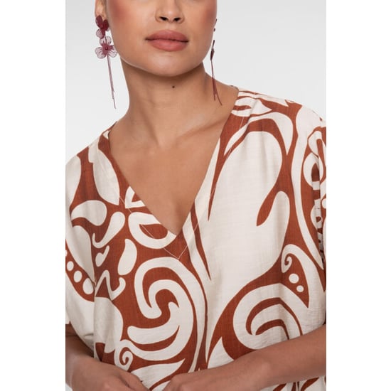 Geisha top bi-color 63435-26 760 /tabacco - Image 4