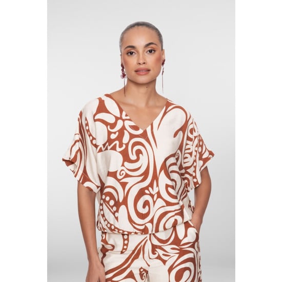 Geisha top bi-color 63435-26 760 /tabacco - Image 6
