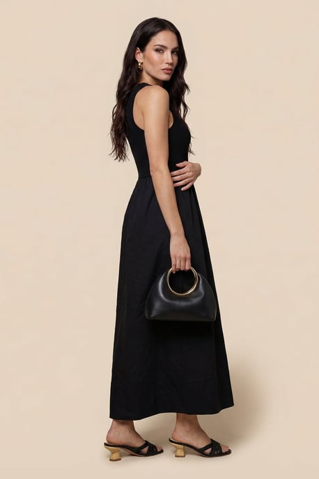 Ribbed Cotton Poplin Dress - Image 2