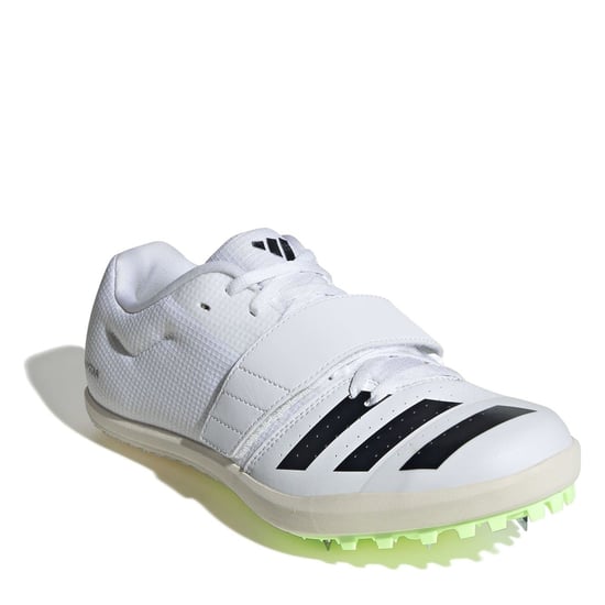 Men's adidas Jumpstar Lace-Up Low Top Running Spikes in Ftwr White - Image 3
