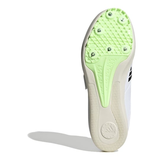 Men's adidas Jumpstar Lace-Up Low Top Running Spikes in Ftwr White - Image 6