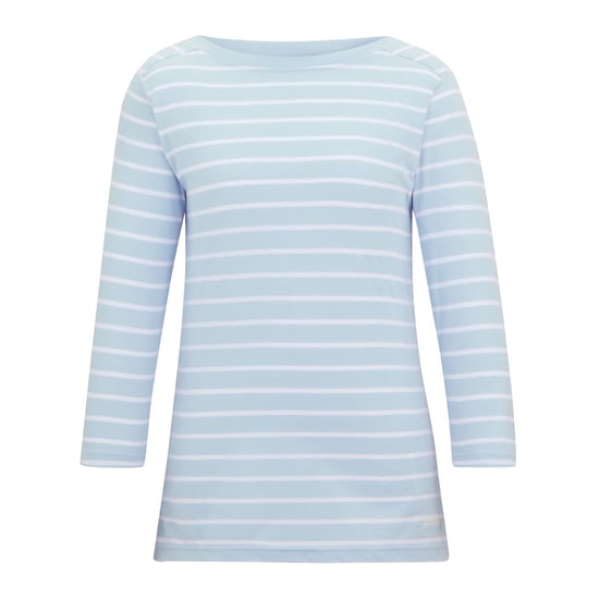 Regatta Womens/Ladies Baylette II Striped T-Shirt (Skyway/White) - Image 1