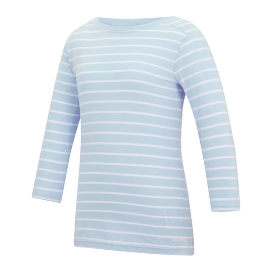 Regatta Dames/Dames Baylette II Gestreept T-shirt (Hemelsbreed/Wit) - Image 3