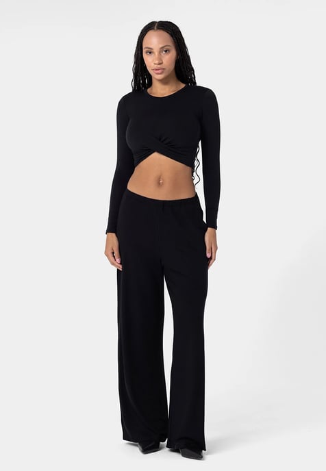 Heavyweight Viscose Pants ZWART - Image 1