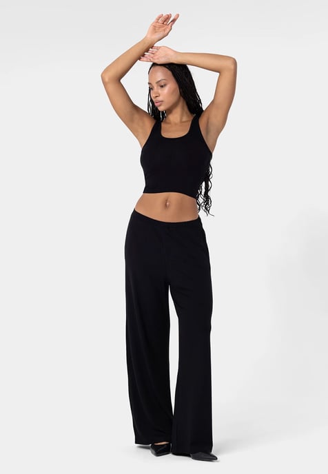 Heavyweight Viscose Pants ZWART - Image 4