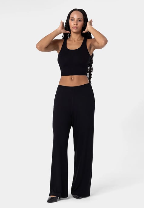 Heavyweight Viscose Pants ZWART - Image 6