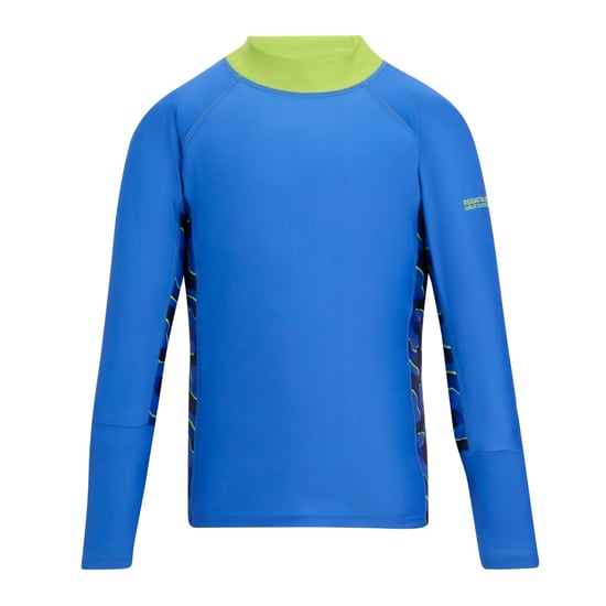 Regatta Kinder/Kinder Hoku II Camo Zwemtop (Sonisch Blauw) - Image 1