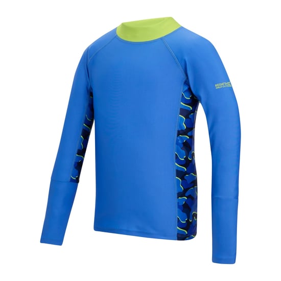 Regatta Kinder/Kinder Hoku II Camo Zwemtop (Sonisch Blauw) - Image 3