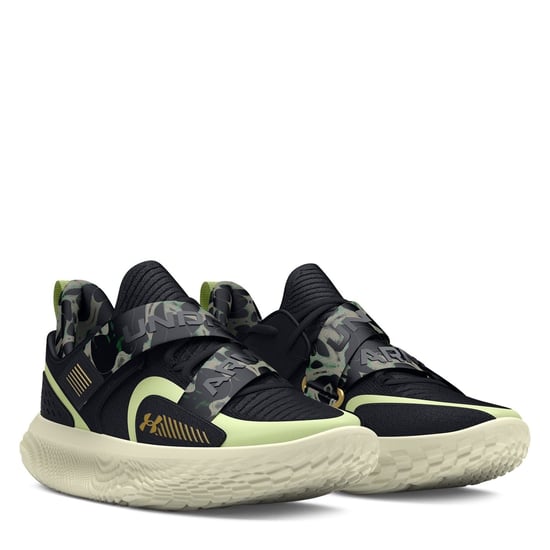 Men's Under Armour Flow Futr X 4 Camo Basketball Trainers in Black - Image 1