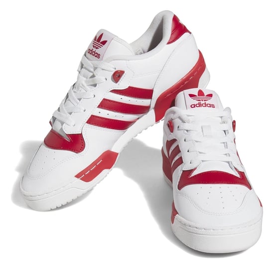 Men's adidas Rivalry Low Top Lace-Up Sneakers in Ftwwht/Tmpwrd/F - Image 3