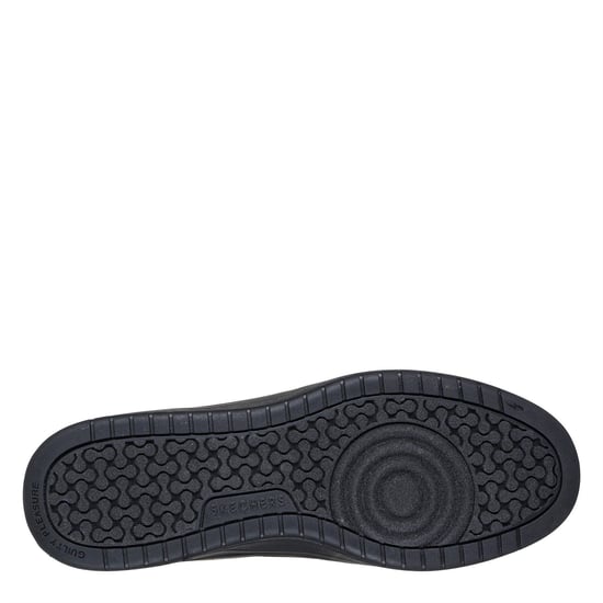 Men's Skechers Overlay High Top Fashion High Top Trainers Mens in Black/Black - Image 4