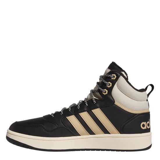 Men's adidas 3.0 Mid Wtr Basketball Trainers Mens in Core Black - Image 2