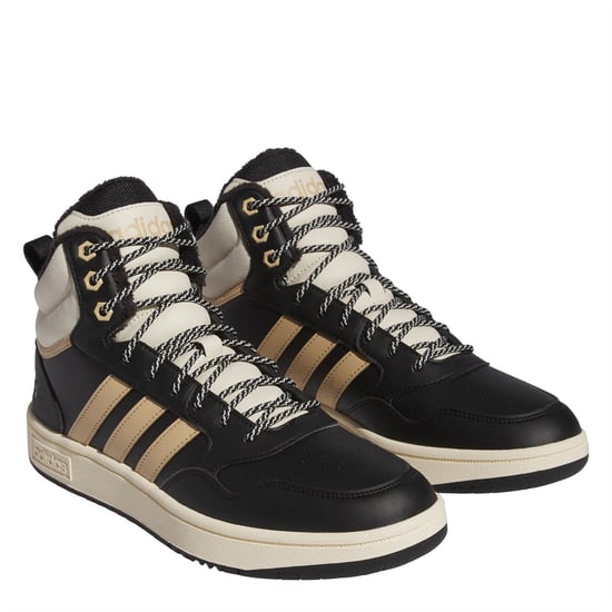 Men's adidas 3.0 Mid Wtr Basketball Trainers Mens in Core Black - Image 3