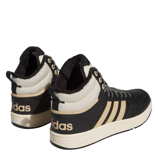 Men's adidas 3.0 Mid Wtr Basketball Trainers Mens in Core Black - Image 4