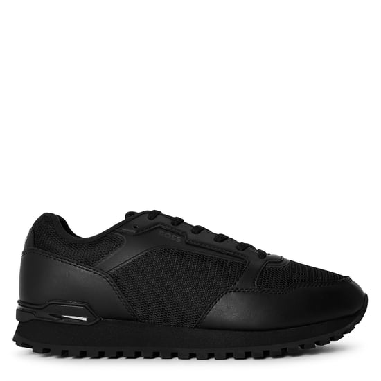 Men's Boss Parkour L Runn Methn 10277965 Low Top Trainers in Black - Image 1