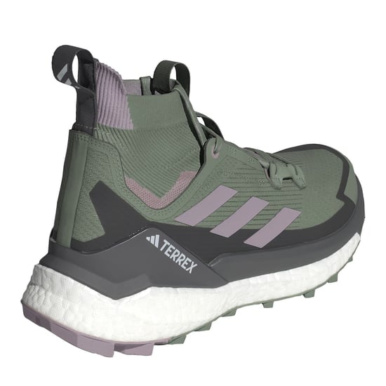 Women's adidas Terrex Free Hiker 2 Mid Top Hiking Sneakers in Green - Image 4