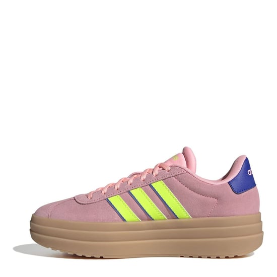 Women's adidas Court Bold Trainers in Pink/Green - Image 2