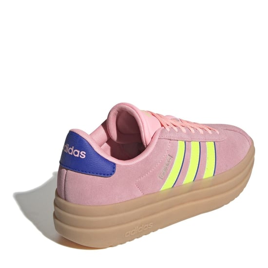 Women's adidas Court Bold Trainers in Pink/Green - Image 4