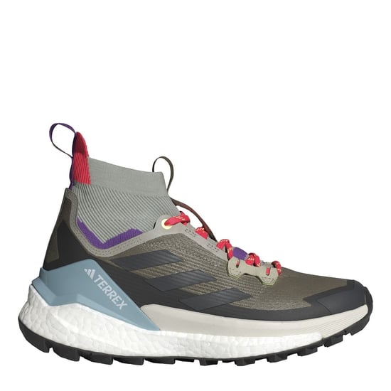 Women's adidas Terrex Free Hiker 2 Mid Top Hiking Sneakers in Green - Image 1