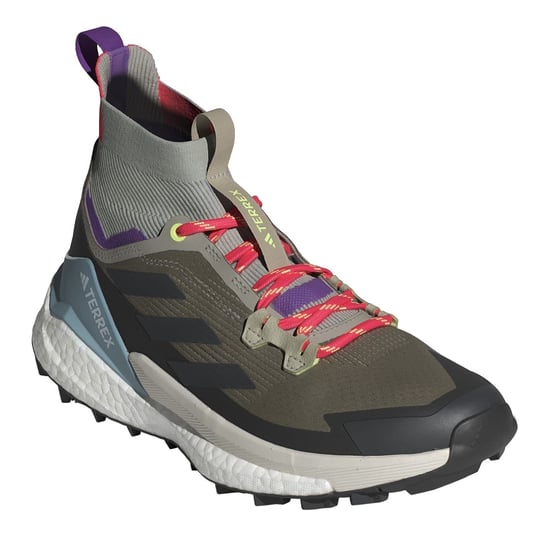 Women's adidas Terrex Free Hiker 2 Mid Top Hiking Sneakers in Green - Image 4