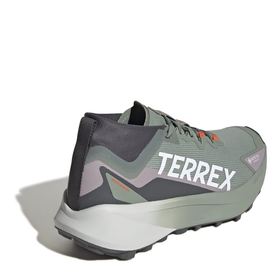 Women's adidas Terrex Agravic GorE-Tex Trail Running Shoes in Silver Green - Image 4
