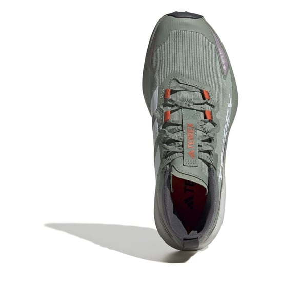 Women's adidas Terrex Agravic GorE-Tex Trail Running Shoes in Silver Green - Image 5
