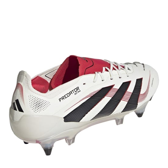Men's adidas Predator Elite Soft Ground Low Top Sneakers in Off White/Black - Image 4