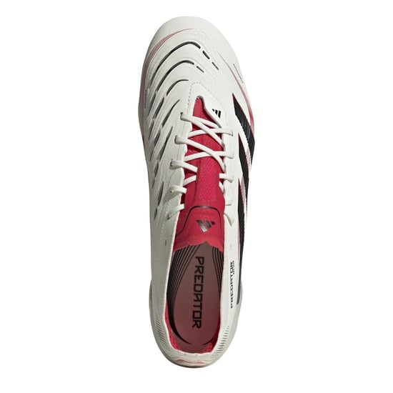 Men's adidas Predator Elite Soft Ground Low Top Sneakers in Off White/Black - Image 5