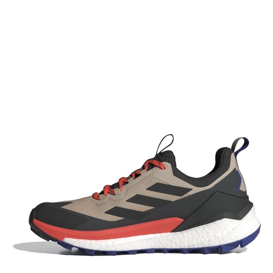 Men's adidas Terrex Free Hiker 2 Low Top Gore-Tex Hiking Sneakers in Beige/Blk/Ornge - Image 2