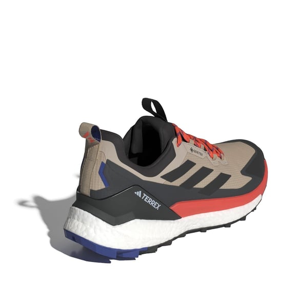 Men's adidas Terrex Free Hiker 2 Low Top Gore-Tex Hiking Sneakers in Beige/Blk/Ornge - Image 4