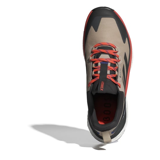 Men's adidas Terrex Free Hiker 2 Low Top Gore-Tex Hiking Sneakers in Beige/Blk/Ornge - Image 5