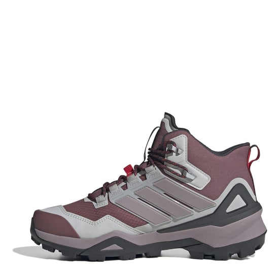 Women's adidas Skychaser Lace-Up Hiking Boots in Crmsn/Fig/Gry - Image 2