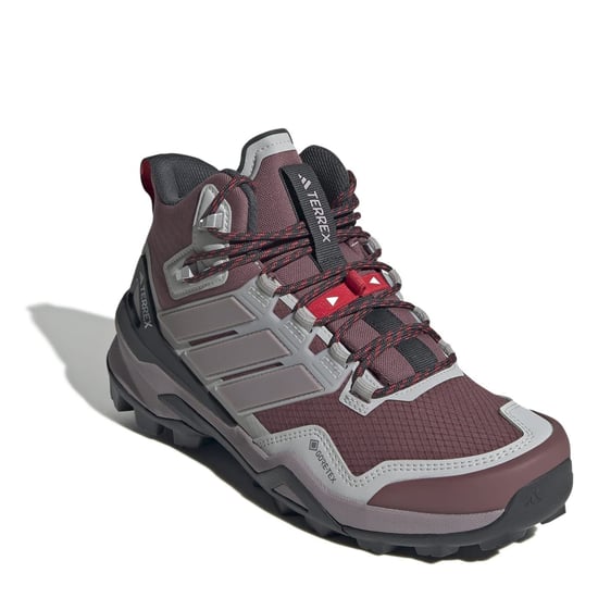 Women's adidas Skychaser Lace-Up Hiking Boots in Crmsn/Fig/Gry - Image 3