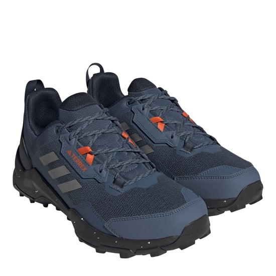 Men's adidas Terrex AX4 Lace-Up Low Top Trekking Sneakers in Wonder Steel - Image 3
