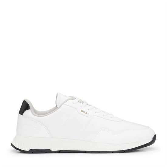 Men's Boss Titanium Runner Trainers in White - Image 1