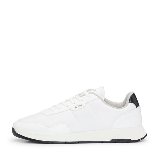 Men's Boss Titanium Runner Trainers in White - Image 2