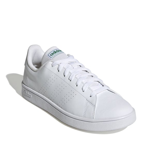 Men's adidas Advantage Base Trainers in White/Green - Image 3