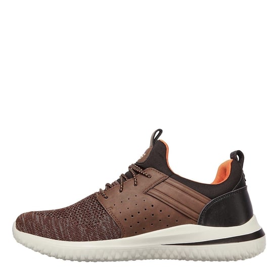 Men's Skechers Low Top Sneakers 3.0 in Chocolate - Image 2