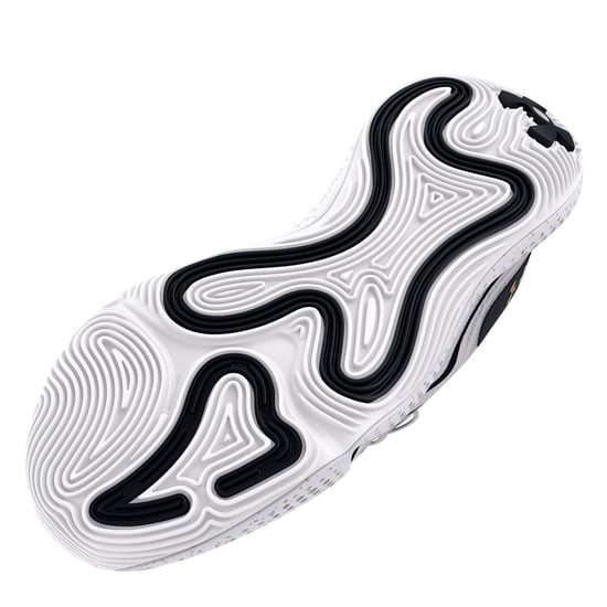 Men's Under Armour Spawn 6 Basketball Trainers in White - Image 3